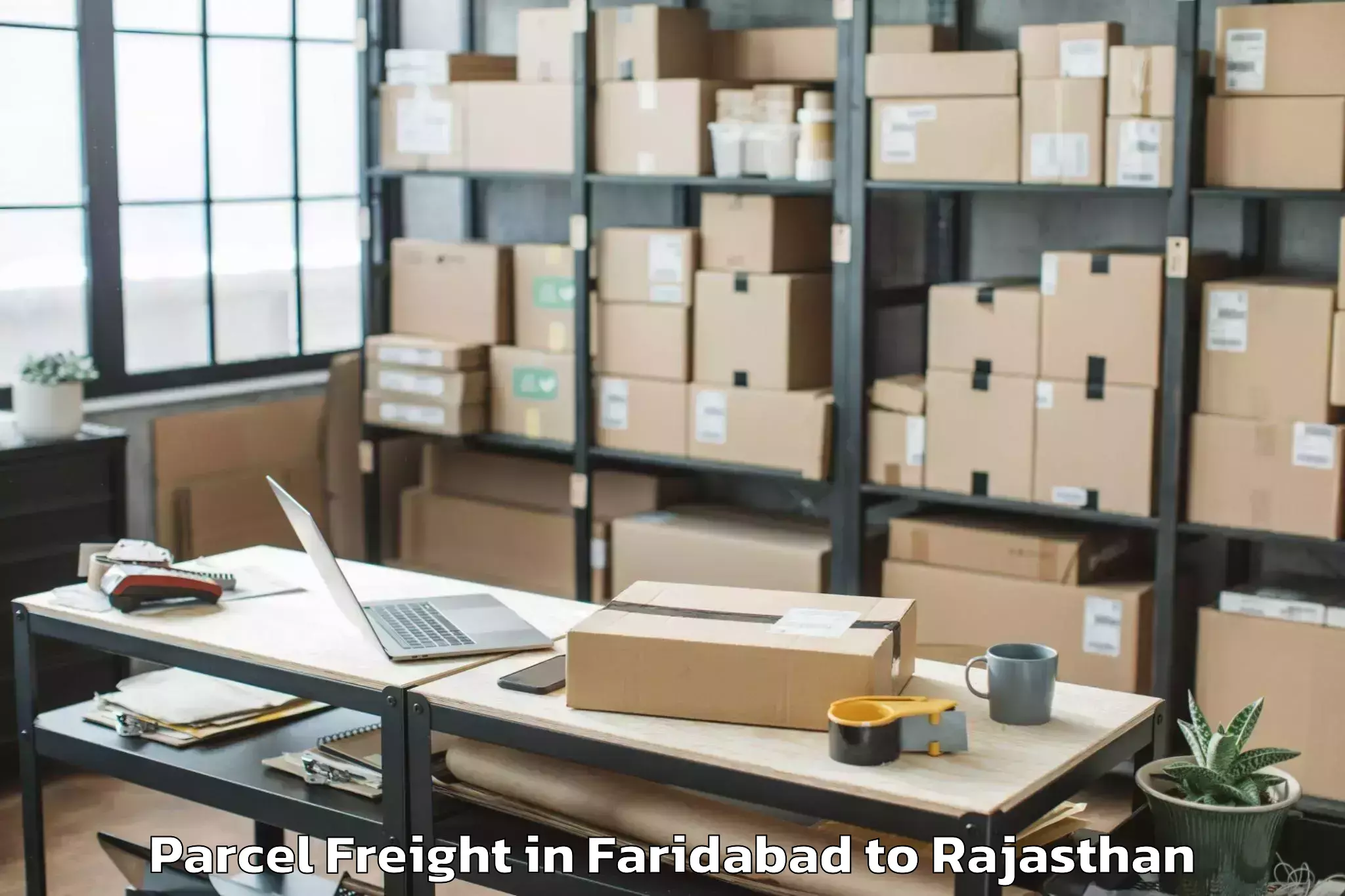 Top Faridabad to Parvatsar Parcel Freight Available